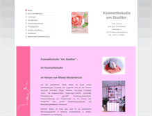 Tablet Screenshot of kosmetik-beratung.net